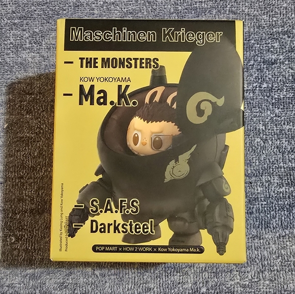 New Pop Mart The Monsters Maschinen Krieger Ma.K. S.A.F.S Darksteel 100% Auth - Picture 1 of 6
